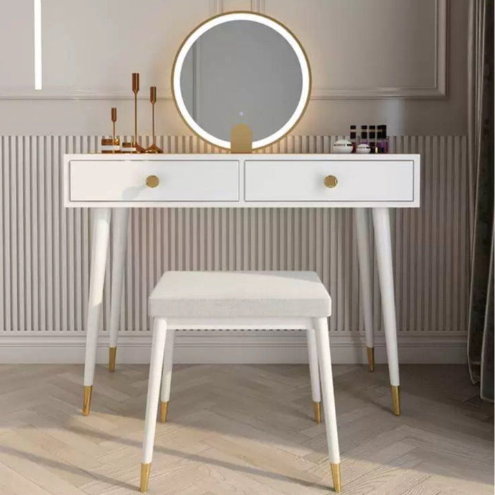 LUSION Modern LED Vanity Table Set