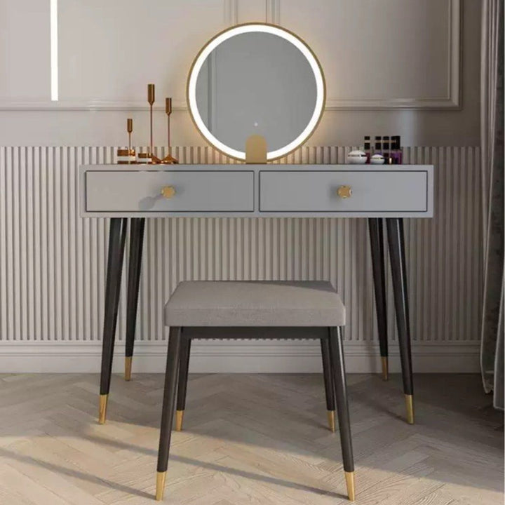 LUSION Modern LED Vanity Table Set