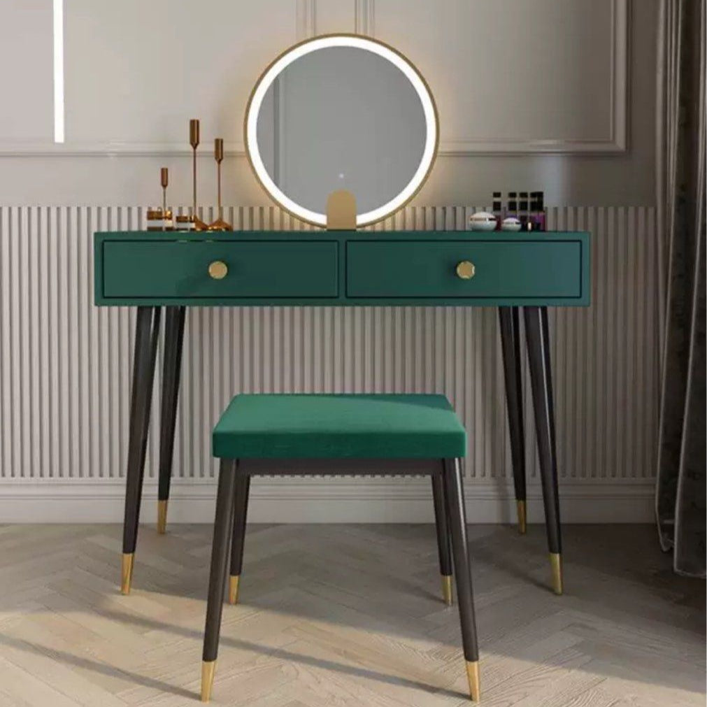 LUSION Modern LED Vanity Table Set