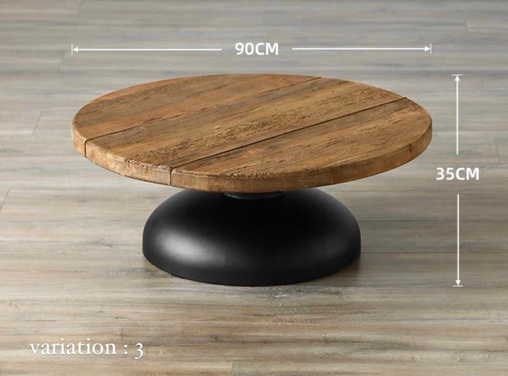 LEBLANC Rustic Solid Wood Coffee Table