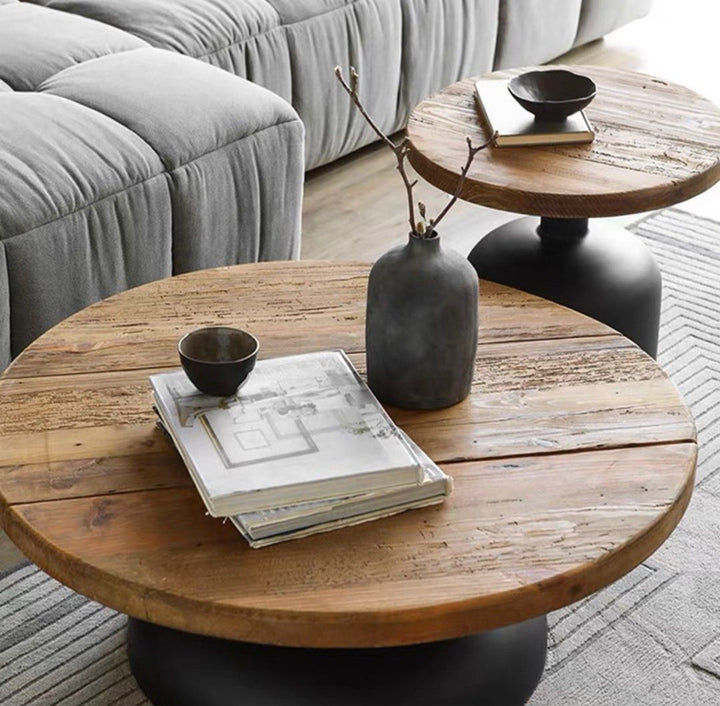 LEBLANC Rustic Solid Wood Coffee Table