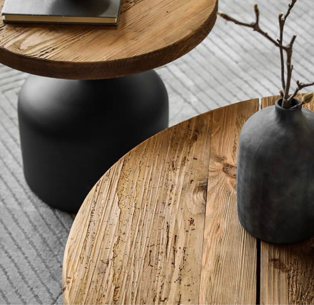 LEBLANC Rustic Solid Wood Coffee Table