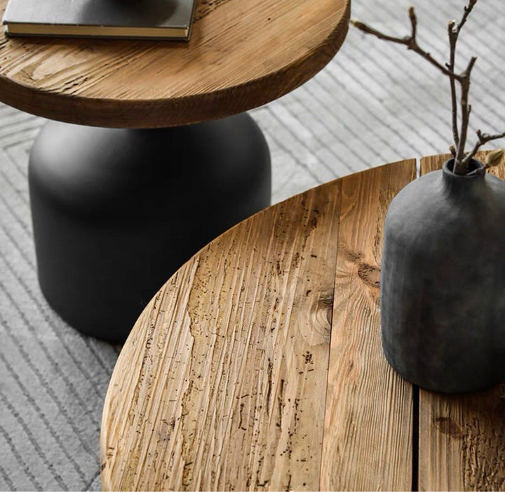 LEBLANC Rustic Solid Wood Coffee Table