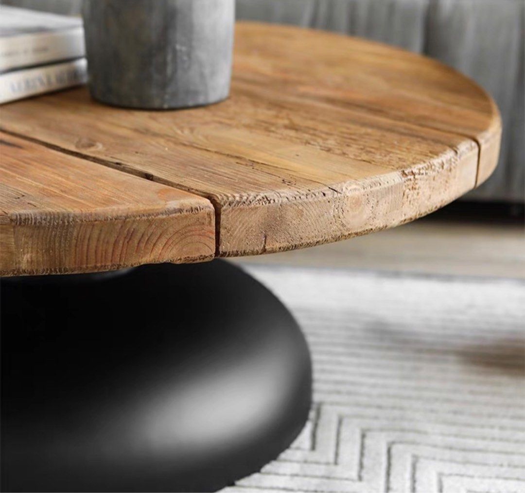 LEBLANC Rustic Solid Wood Coffee Table