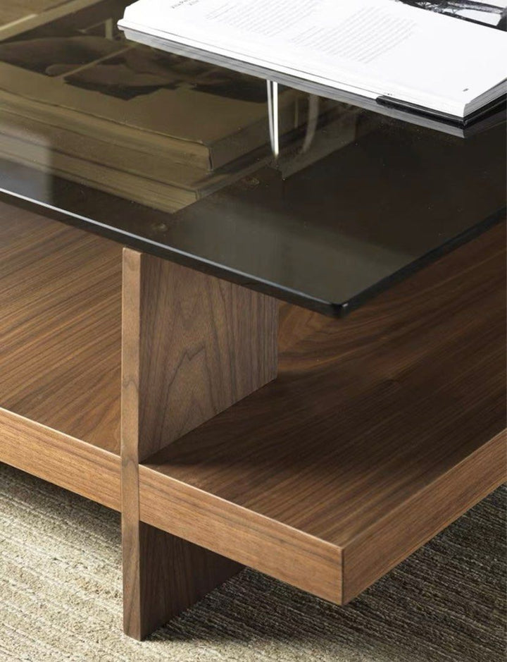 LESTER Modern Solid Wood Coffee Table