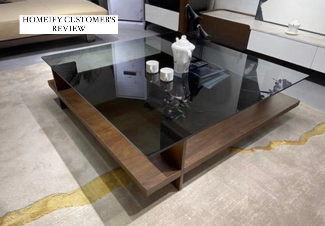 LESTER Modern Solid Wood Coffee Table