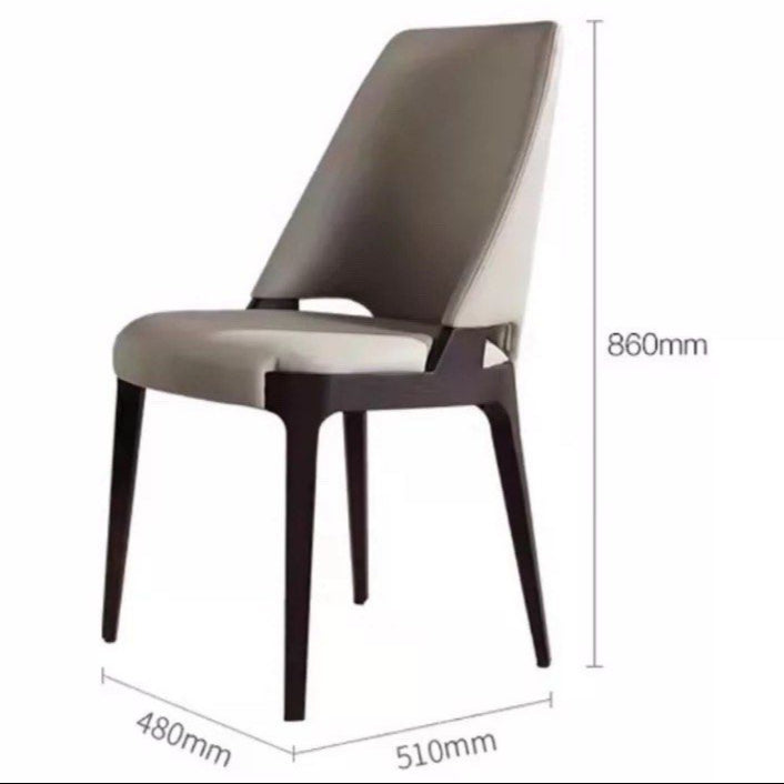 AMORA Modern Leather Dining Chair