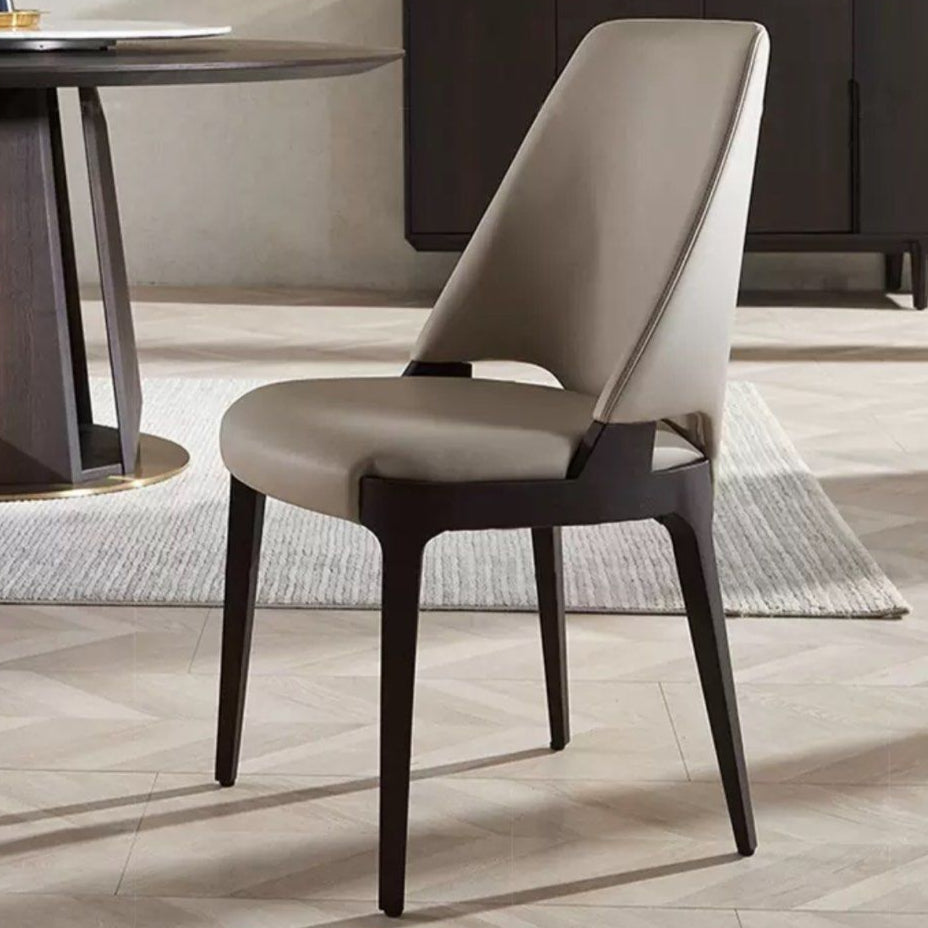 AMORA Modern Leather Dining Chair
