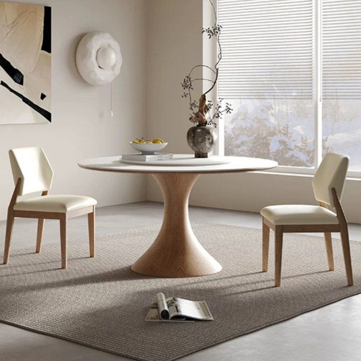 MILTON Japandi Sintered Stone Round Dining Table