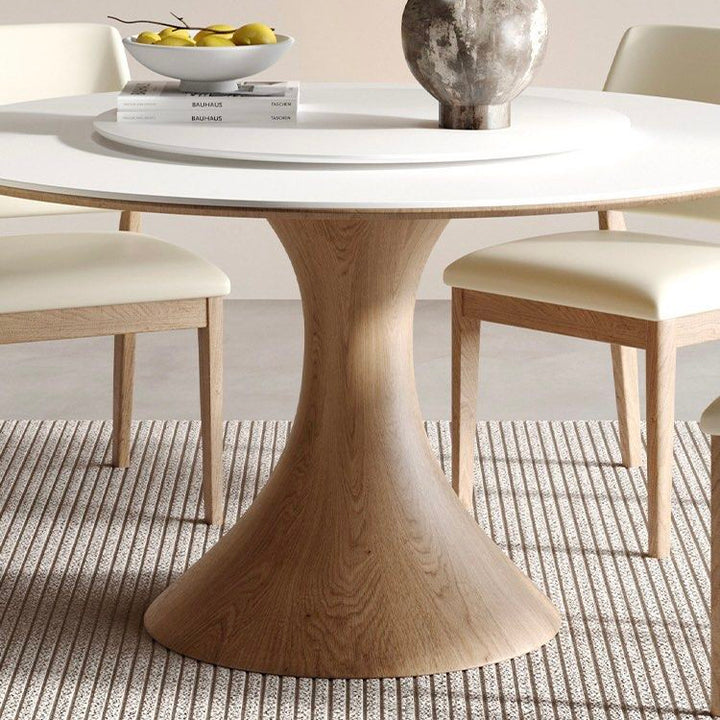 MILTON Japandi Sintered Stone Round Dining Table