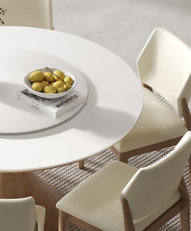 MILTON Japandi Sintered Stone Round Dining Table
