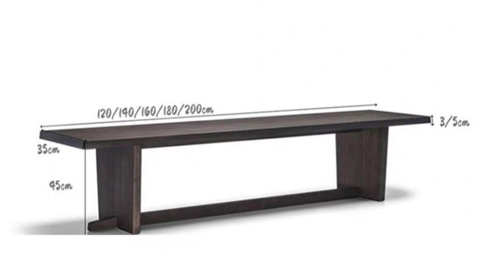 FINCH Rustic Solid Wood Bench