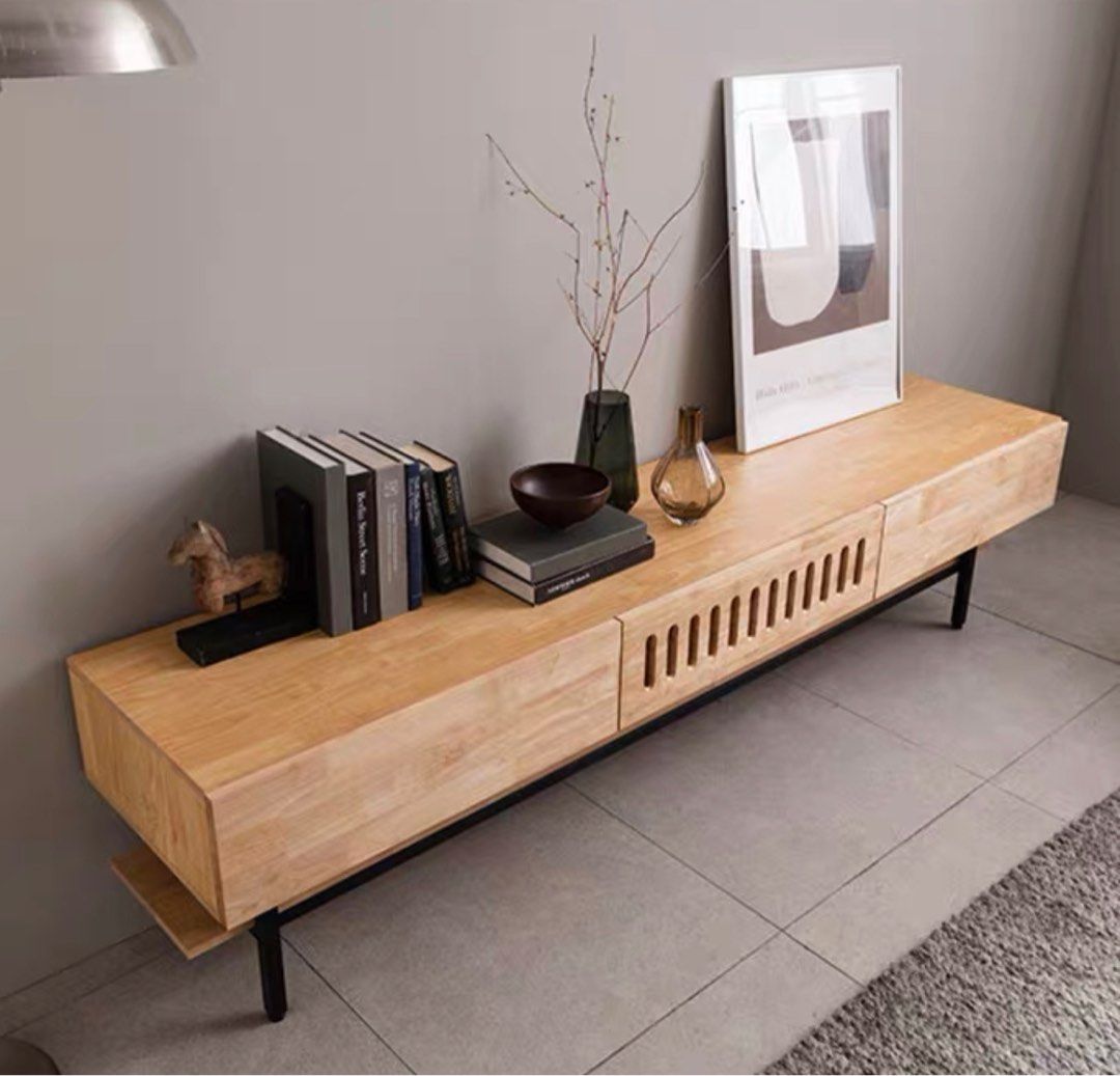 VALTIN Industrial Solid Wood TV Console