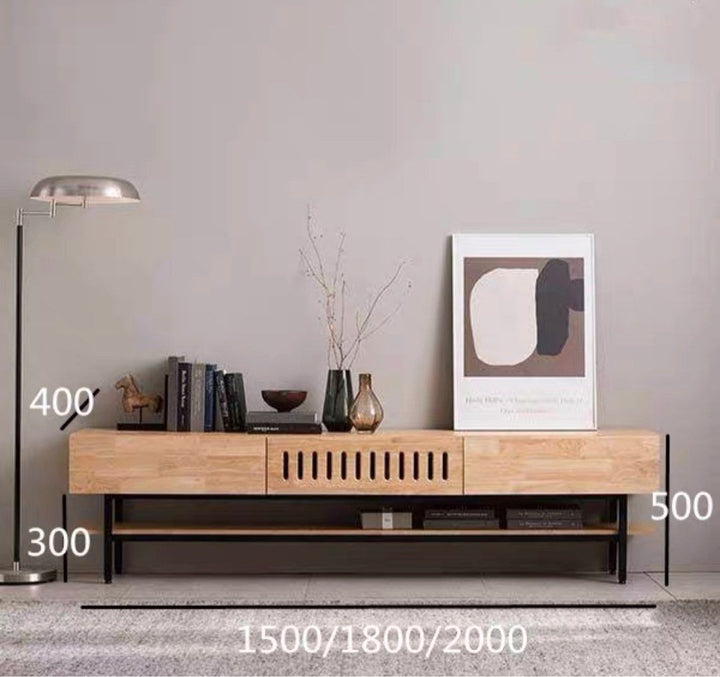 VALTIN Industrial Solid Wood TV Console