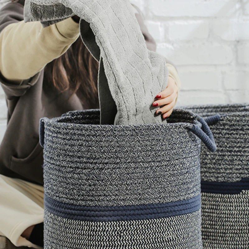 MARARINE Cotton Storage Basket (Set of 2)