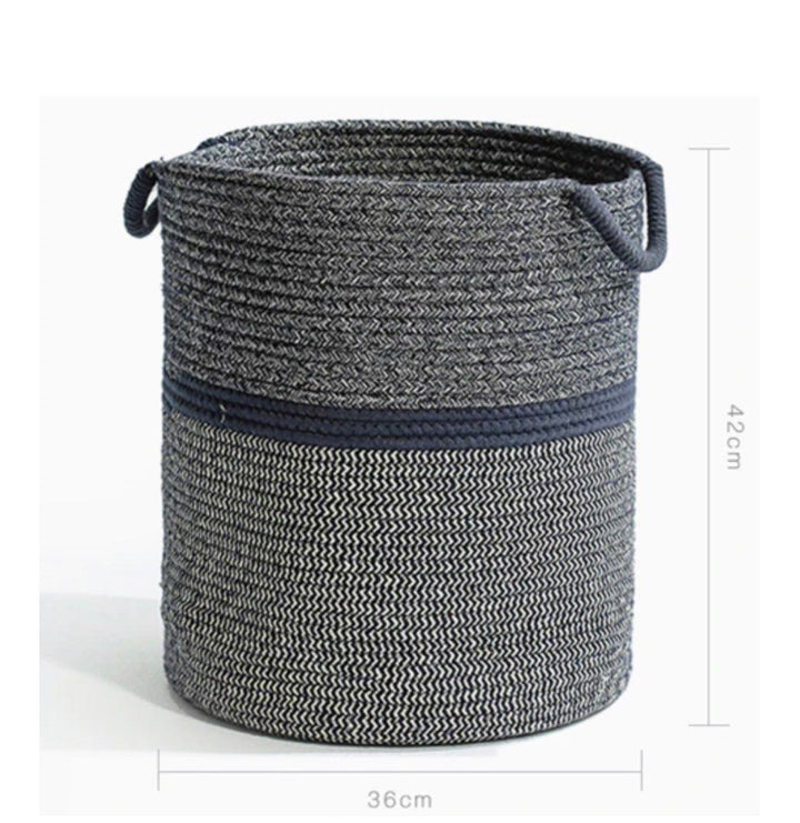MARARINE Cotton Storage Basket (Set of 2)