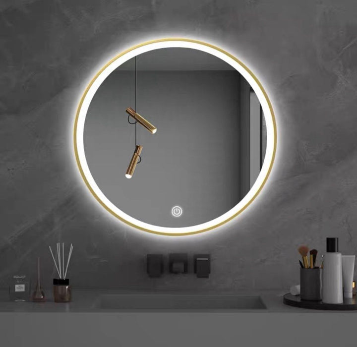 MASAEO Modern Round LED Wall Mirror