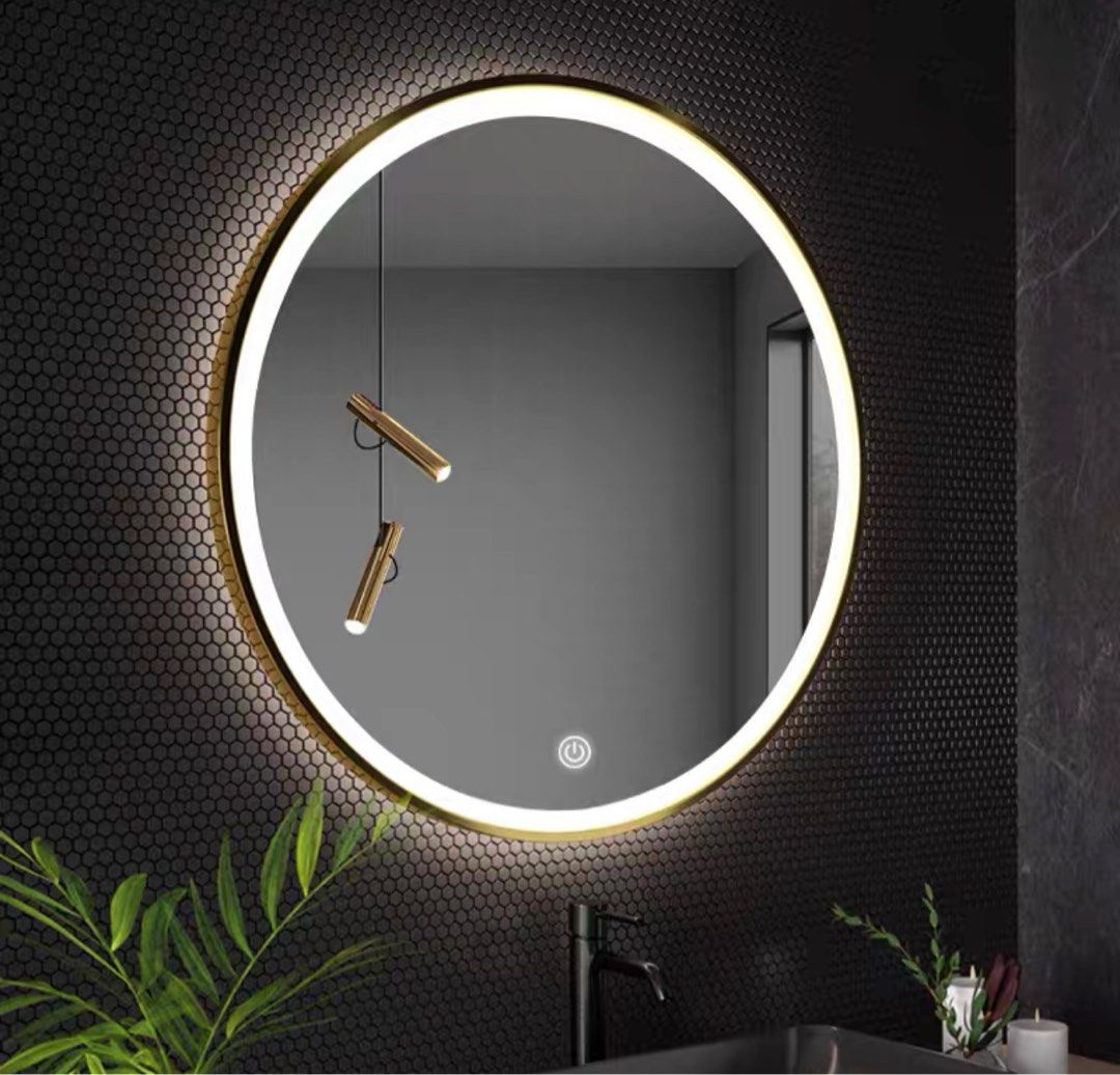 MASAEO Modern Round LED Wall Mirror