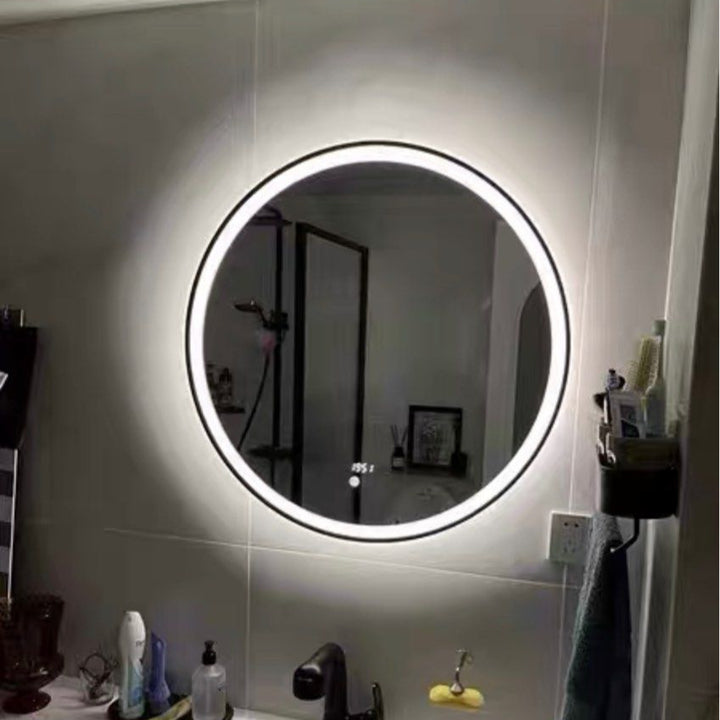 MASAEO Modern Round LED Wall Mirror
