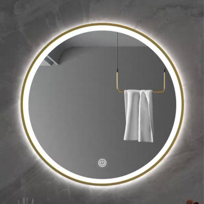 MASAEO Modern Round LED Wall Mirror