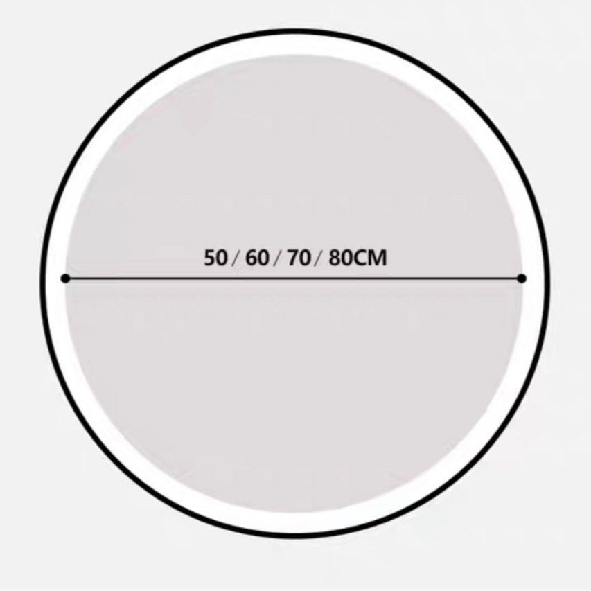 MASAEO Modern Round LED Wall Mirror