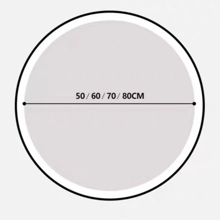 MASAEO Modern Round LED Wall Mirror