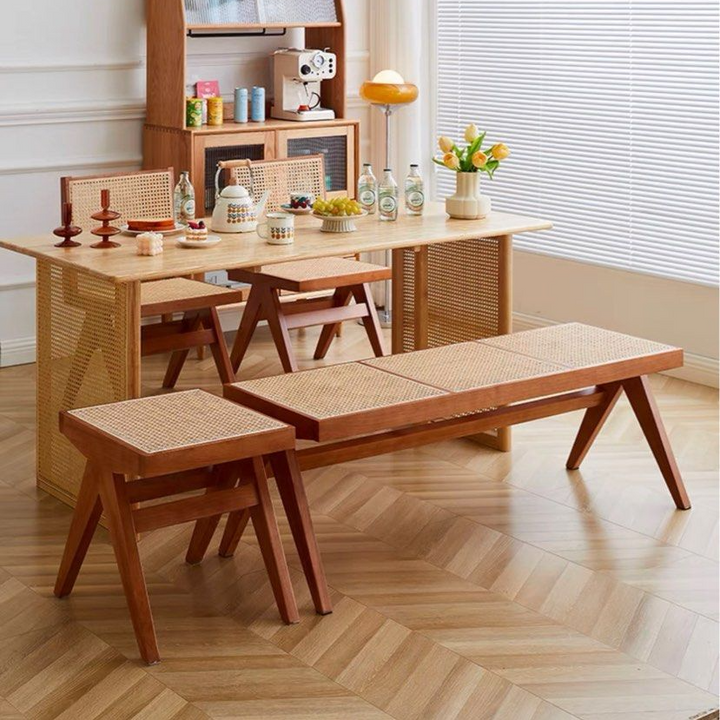 THAYER Rustic Solid Wood Bench