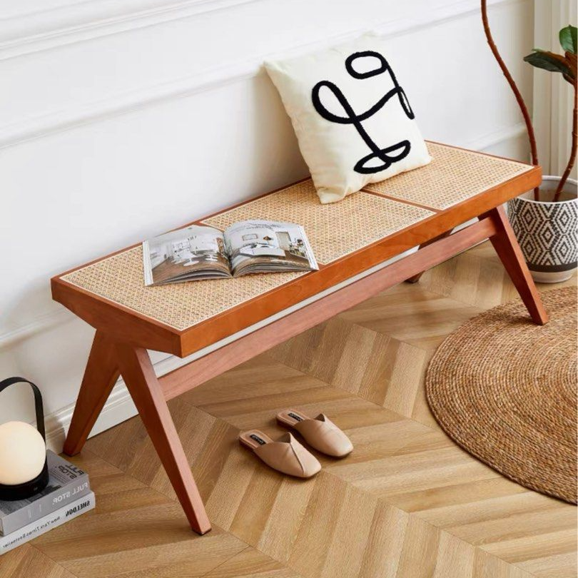 THAYER Rustic Solid Wood Bench