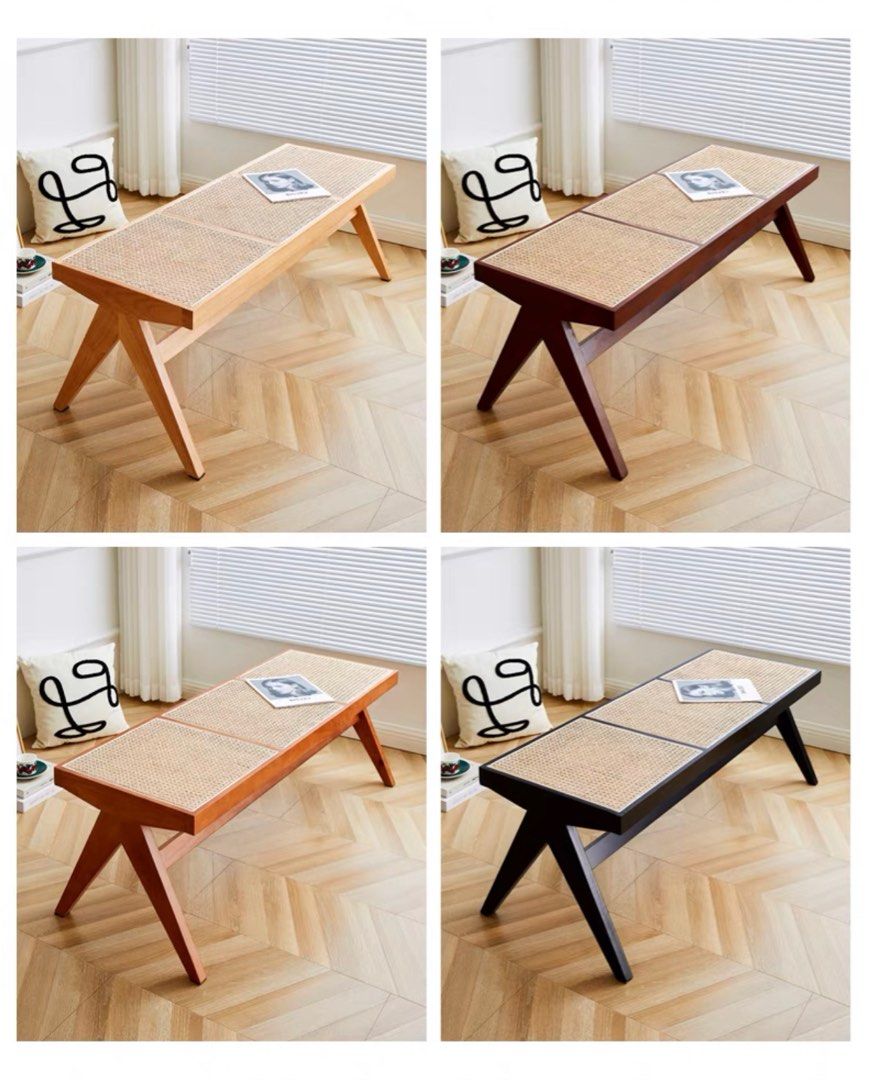 THAYER Rustic Solid Wood Bench