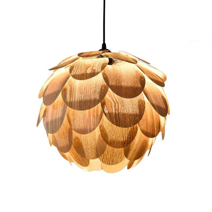 MAVA Single Globe Pendant with Scale Accents
