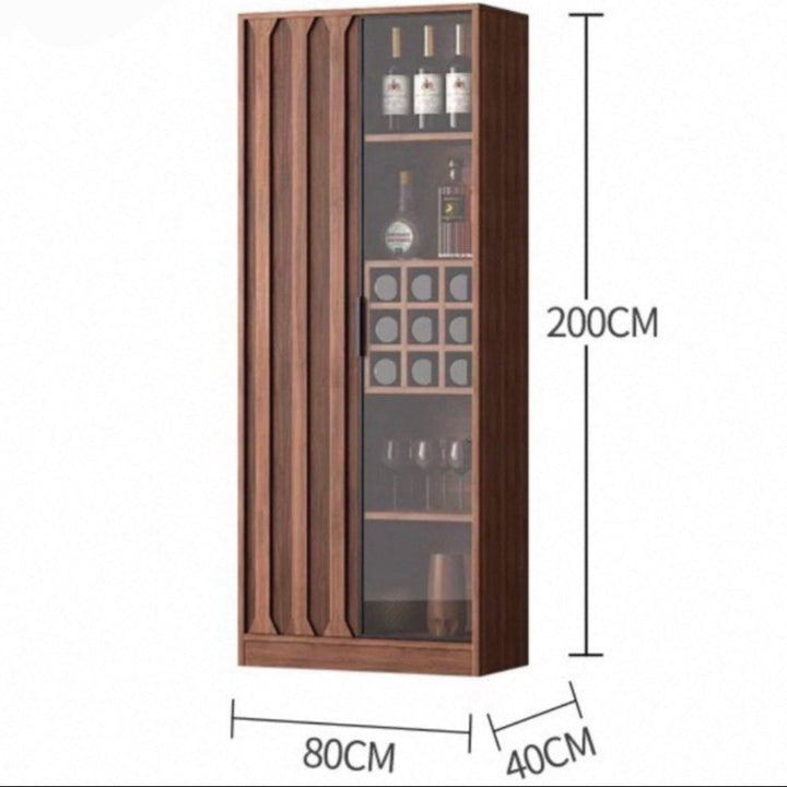 MAVERN Modern Solid Wood Wine Cabinet
