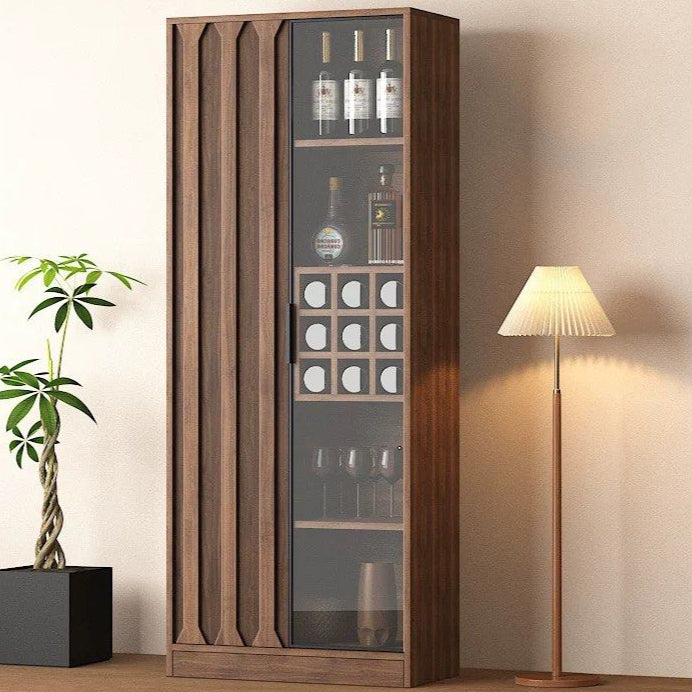 MAVERN Modern Solid Wood Wine Cabinet