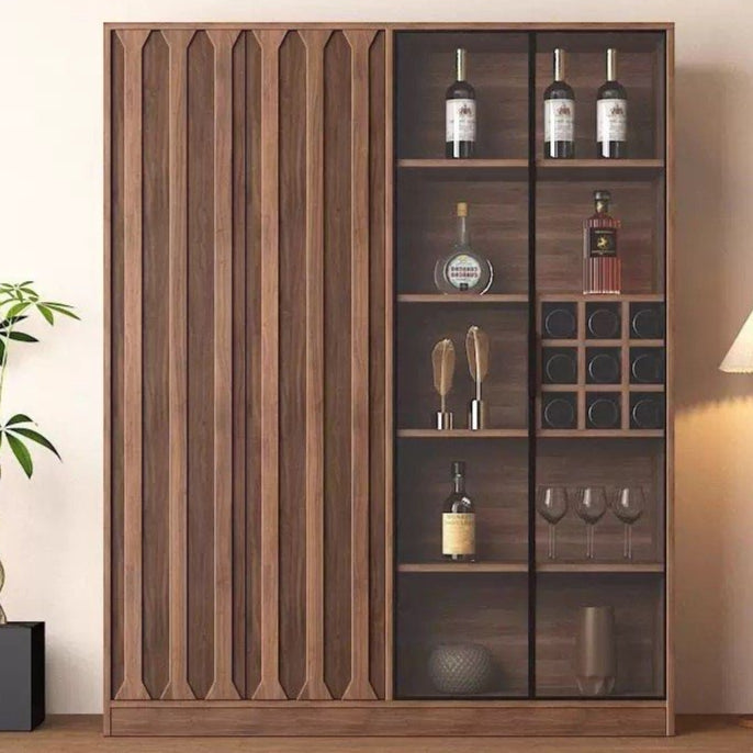 MAVERN Modern Solid Wood Wine Cabinet