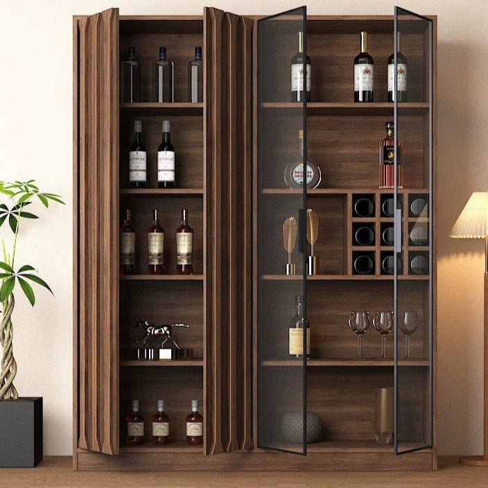 MAVERN Modern Solid Wood Wine Cabinet