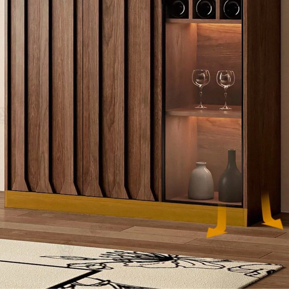 MAVERN Modern Solid Wood Wine Cabinet