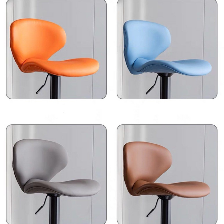 TECCA Modern Leather Bar Stool