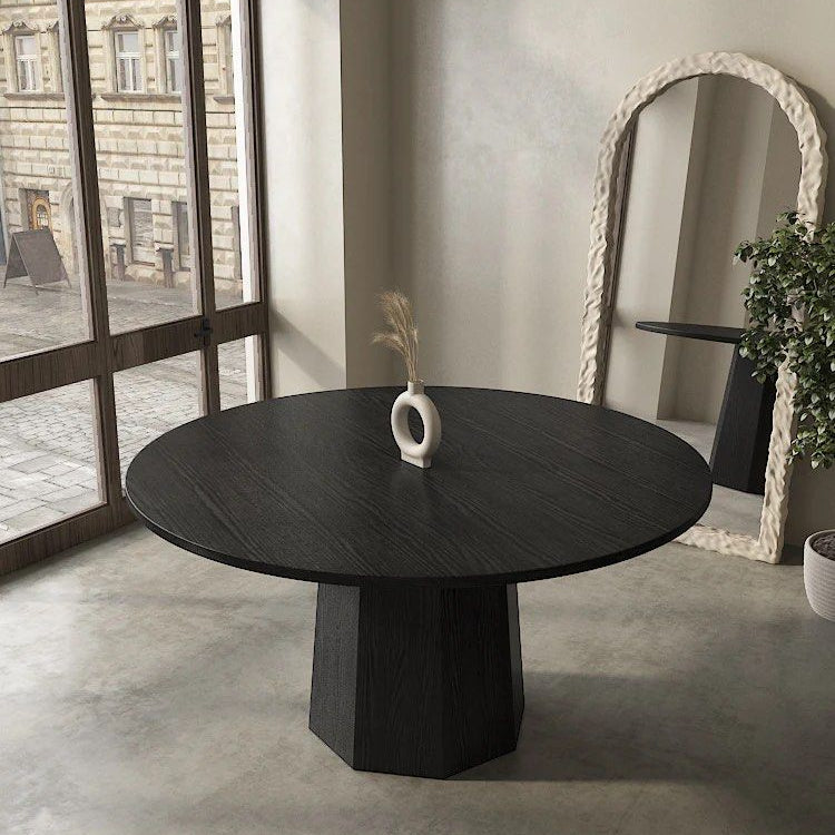 ARK Modern Round Solid Wood Dining Table