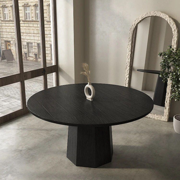 ARK Modern Round Solid Wood Dining Table
