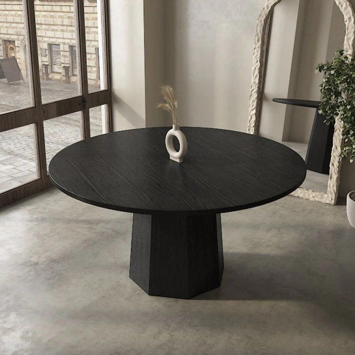 ARK Modern Round Solid Wood Dining Table