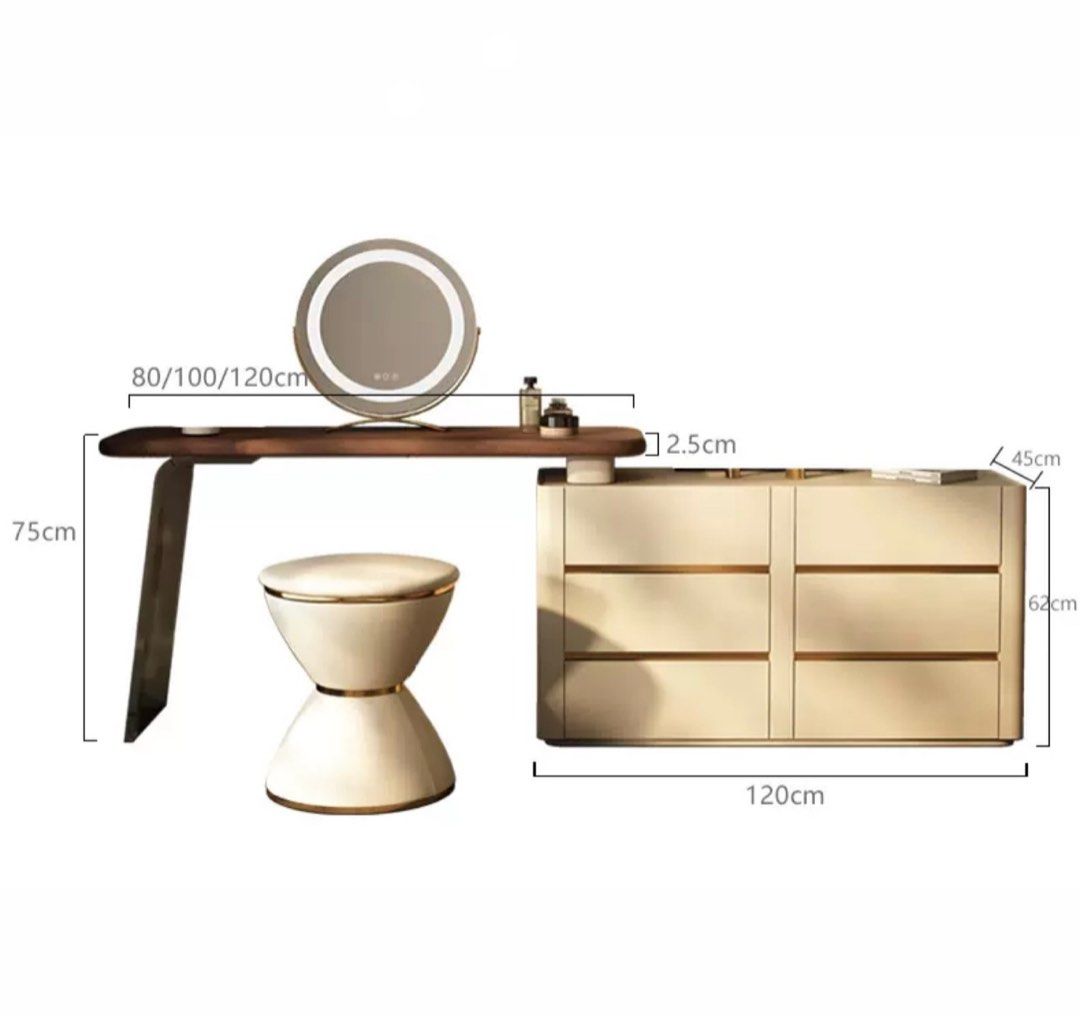 MEMOA Modern Vanity Table Set