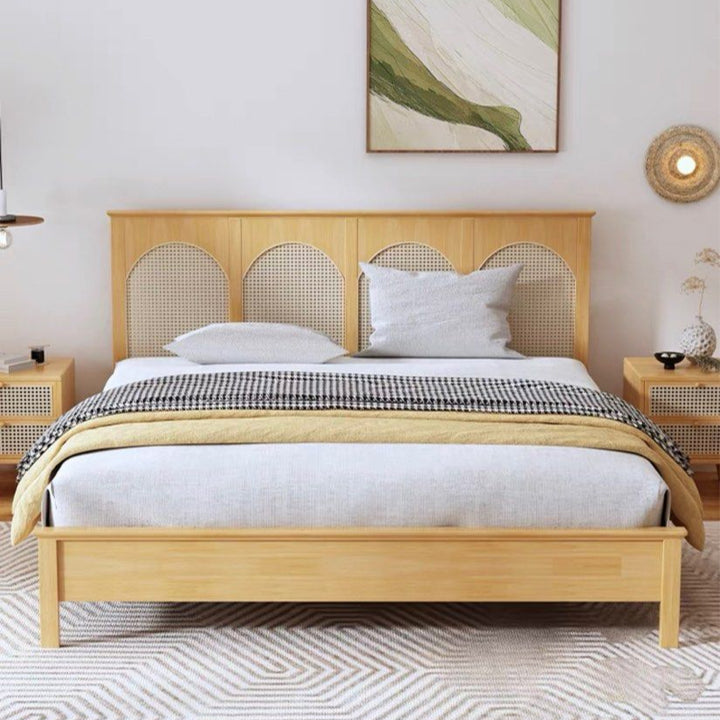 MENADE Rustic Bedframe With Storage