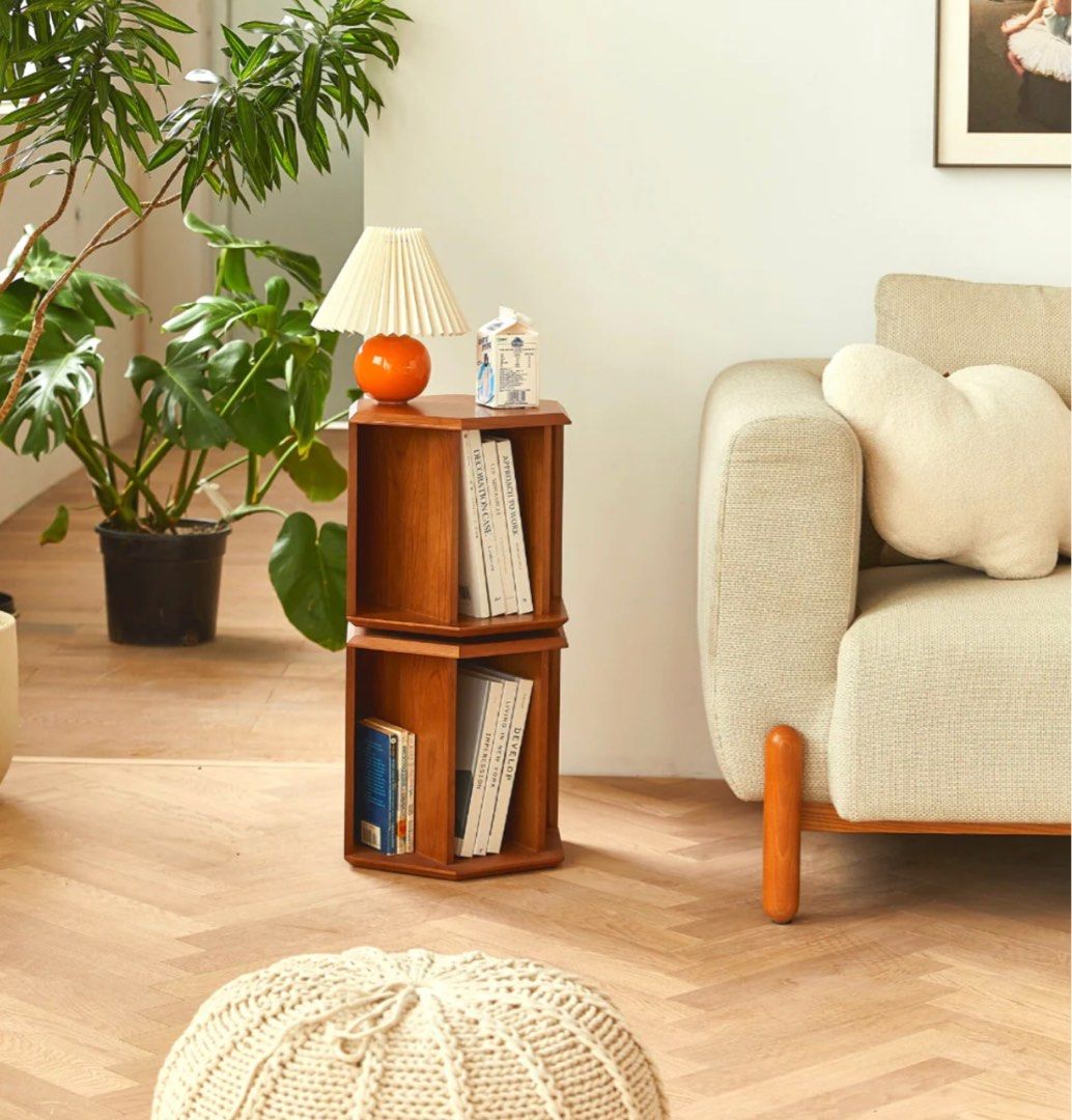 MERCIUS Revolving Geometric Bookcase