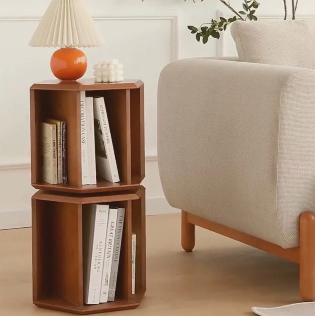 MERCIUS Revolving Geometric Bookcase