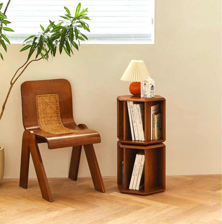 MERCIUS Revolving Geometric Bookcase