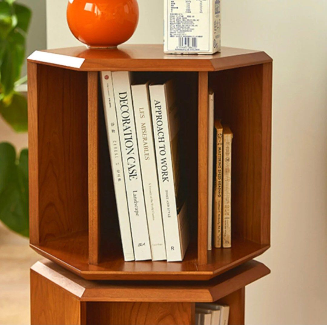MERCIUS Revolving Geometric Bookcase