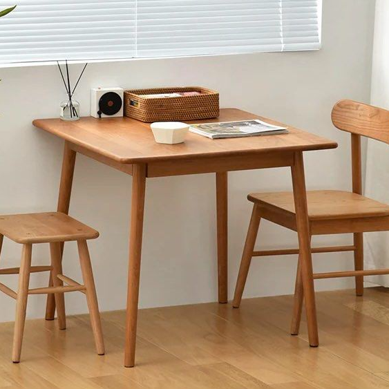 WREN Rectangular Solid Wood Stool