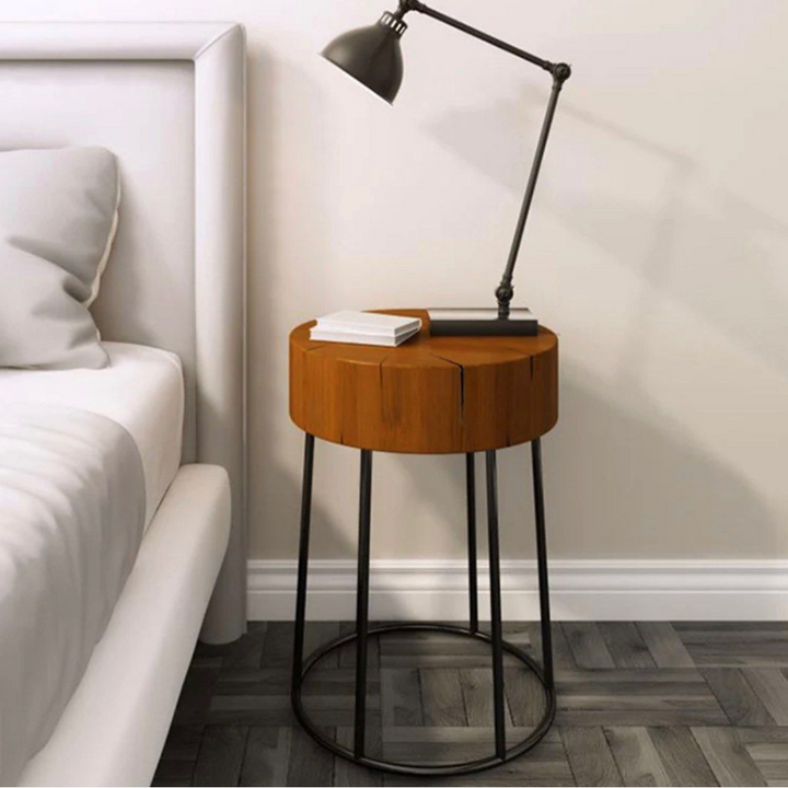ALVAREZ Versatile Round Nightstand