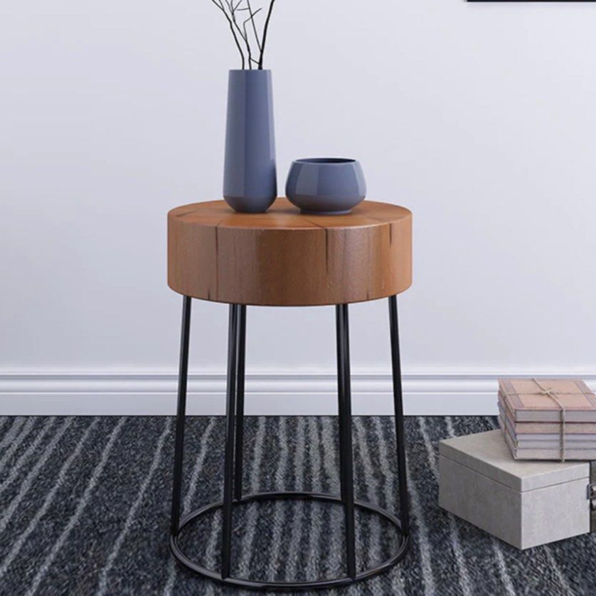 ALVAREZ Versatile Round Nightstand