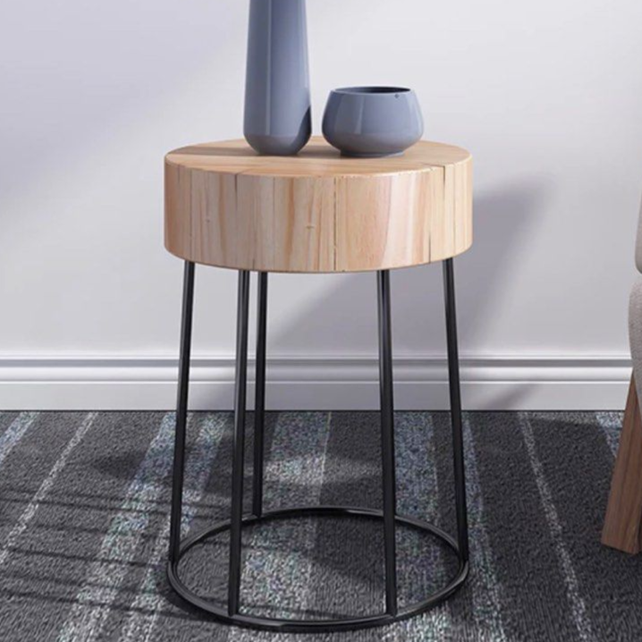 ALVAREZ Versatile Round Nightstand