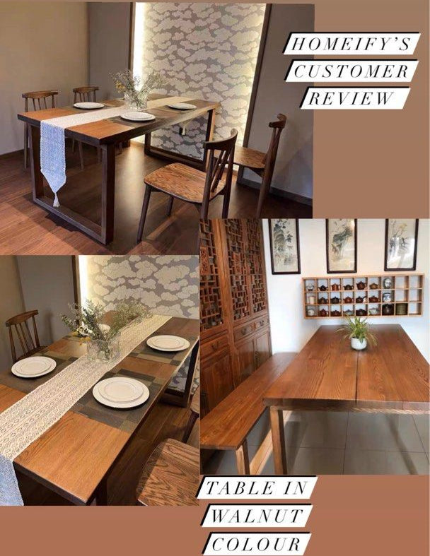 AIDAN Solid Wood Dining Table